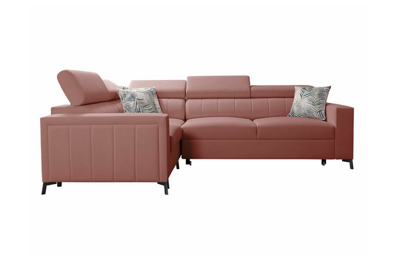 Galbally 3-seters Hjørnesovesofa - Rosa - Møbler - Sofaer - Sovesofaer