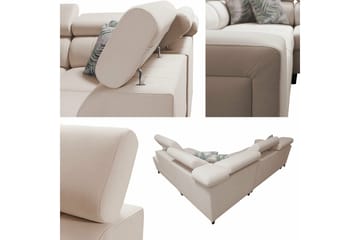 Galbally 3-seters Hjørnesovesofa - Rosa - Møbler - Sofaer - Sovesofaer