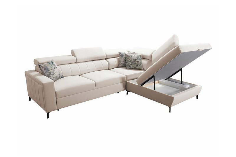 Galbally 3-seters Hjørnesovesofa - Rosa - Møbler - Sofaer - Sovesofaer