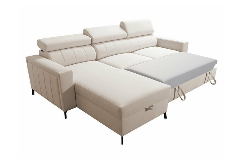 Galbally 3-seters Hjørnesovesofa - Rosa/Brun - Møbler - Sofaer - Sovesofaer