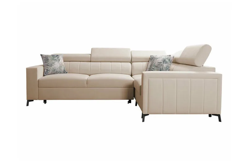 Galbally 3-sits Hörnbäddsoffa beige - Møbler - Sofaer - Sovesofaer