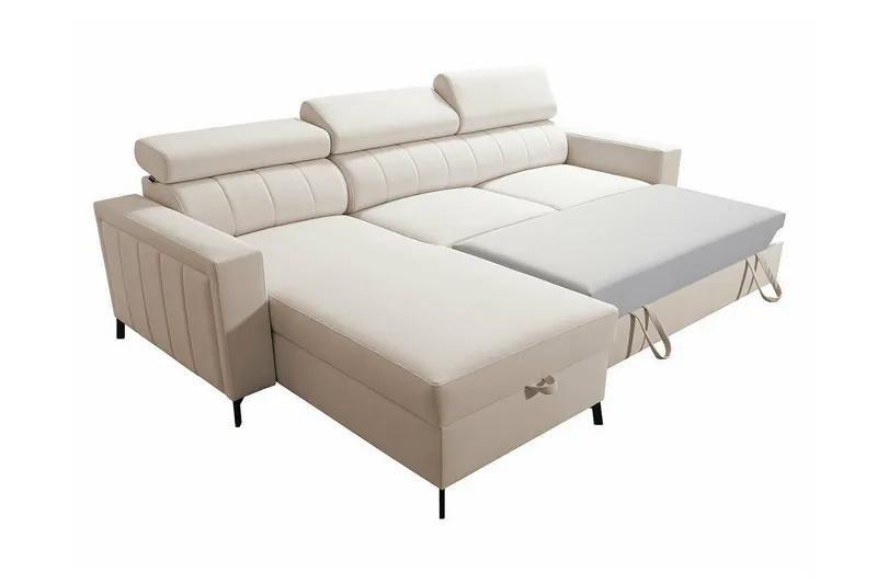 Galbally 3-sits Hörnbäddsoffa Dark blue - Møbler - Sofaer - Sovesofaer