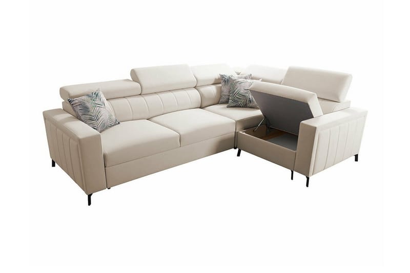 Galbally 3-sits Hörnbäddsoffa Dark blue - Møbler - Sofaer - Sovesofaer