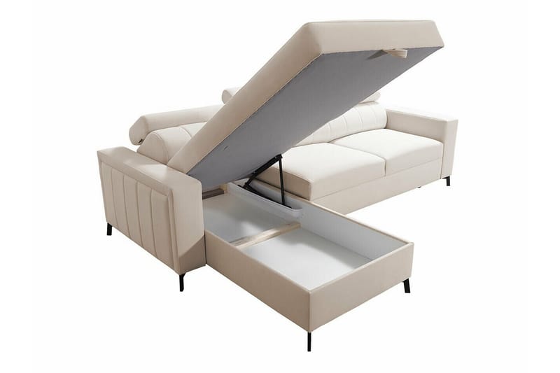 Galbally 3-sits Hörnbäddsoffa Dark brown - Møbler - Sofaer - Sovesofaer