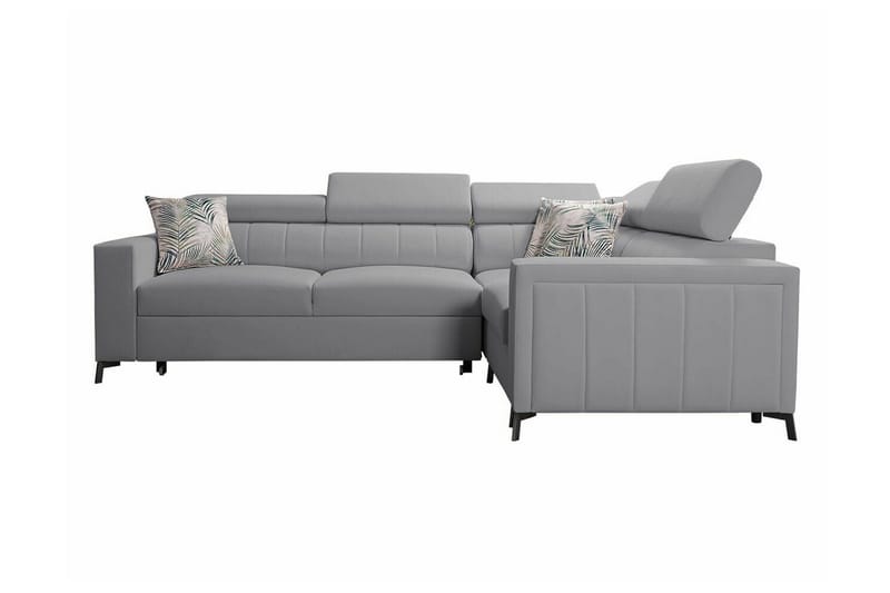 Galbally 3-sits Hörnbäddsoffa Light grey - Møbler - Sofaer - Sovesofaer