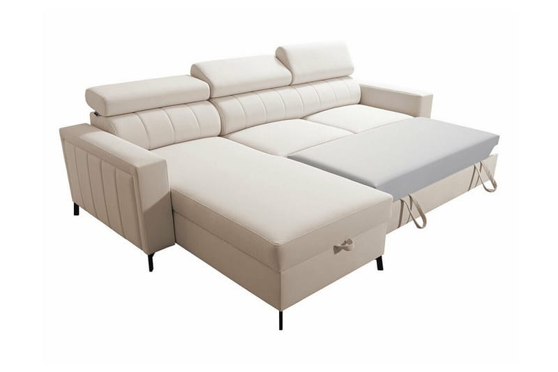 Galbally 3-sits Hörnbäddsoffa Light grey/Dark grey - Møbler - Sofaer - Sovesofaer