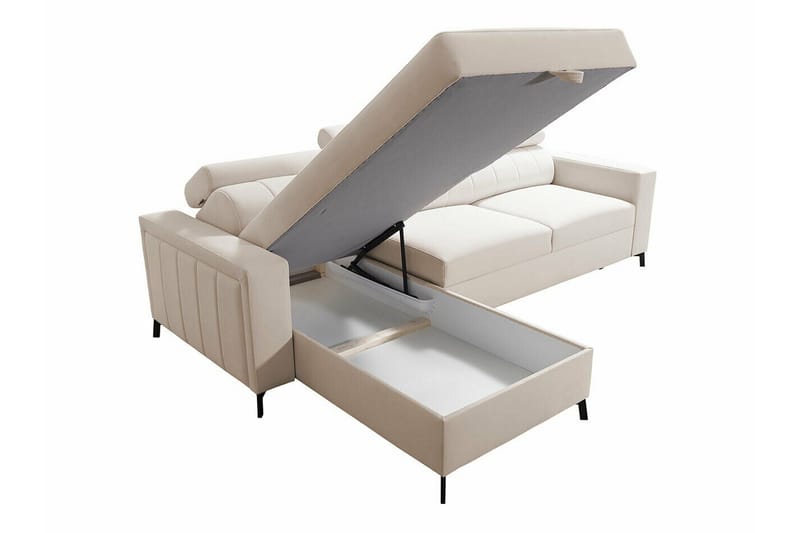 Galbally 3-sits Hörnbäddsoffa NO_BRAND beige - Møbler - Sofaer - Sovesofaer