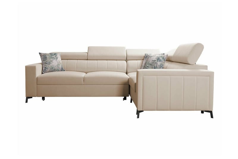 Galbally 3-sits Hörnbäddsoffa NO_BRAND beige - Møbler - Sofaer - Sovesofaer
