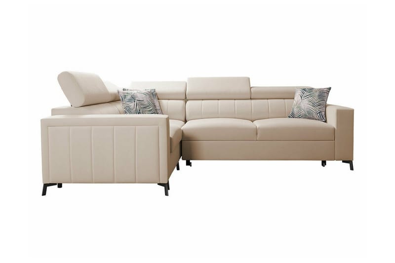 Galbally 3-sits Hörnbäddsoffa NO_BRAND beige - Møbler - Sofaer - Sovesofaer