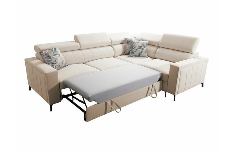 Galbally 3-sits Hörnbäddsoffa Pink - Møbler - Sofaer - Sovesofaer