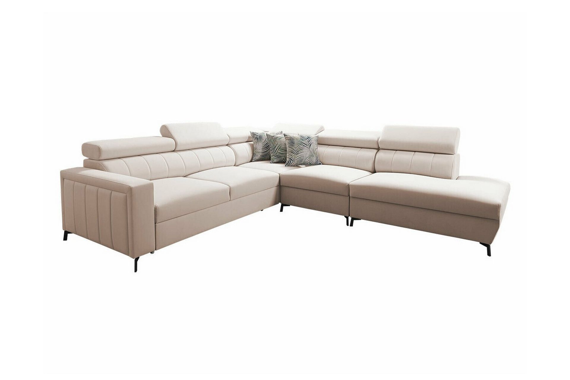 Galbally 4-seters Hjørnesovesofa - Beige - Møbler - Sofaer - Sovesofaer