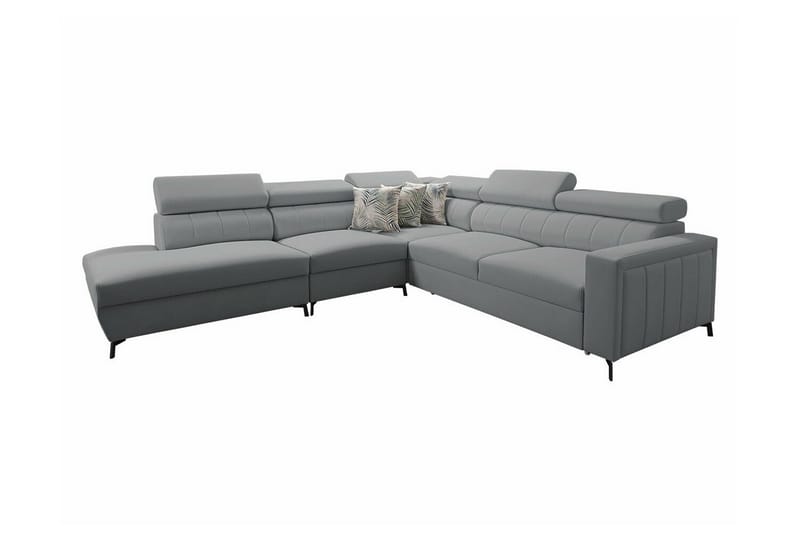 Galbally 4-seters Hjørnesovesofa - Grå - Møbler - Sofaer - Sovesofaer