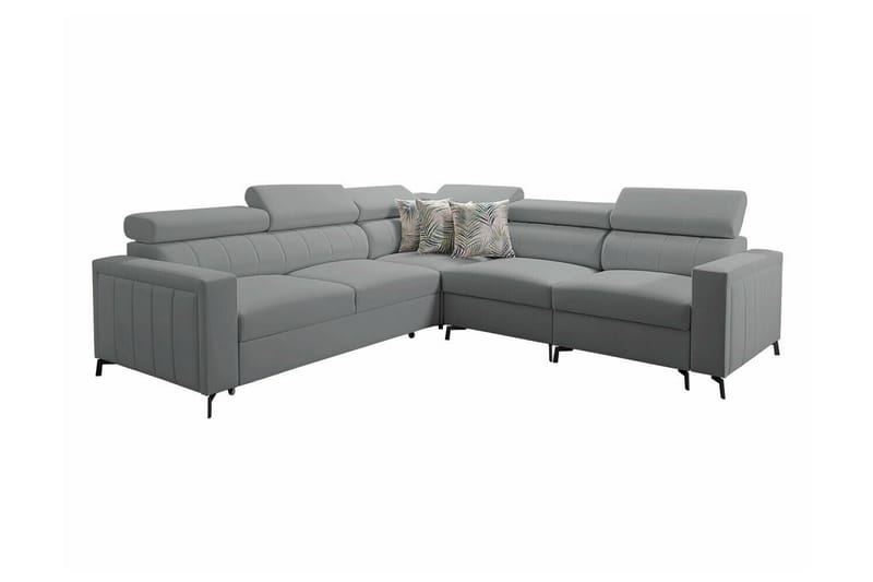 Galbally 4-seters Hjørnesovesofa - Lysegrå - Møbler - Sofaer - Sovesofaer