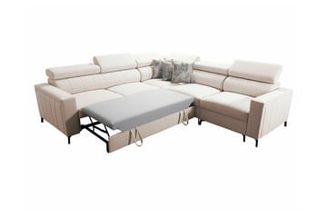 Galbally 4-seters Hjørnesovesofa - Lysegrå - Møbler - Sofaer - Sovesofaer