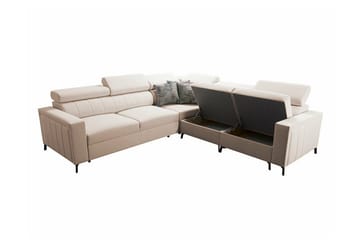 Galbally 4-seters Hjørnesovesofa - Lysegrå - Møbler - Sofaer - Sovesofaer