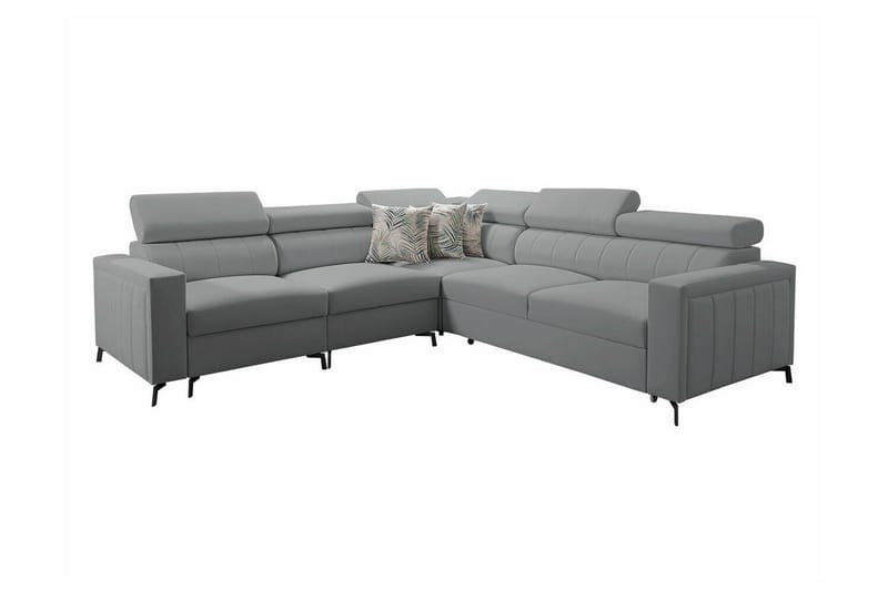 Galbally 4-seters Hjørnesovesofa - Lysegrå - Møbler - Sofaer - Sovesofaer