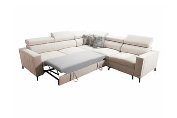 Galbally 4-seters Hjørnesovesofa - Lysegrå - Møbler - Sofaer - Sovesofaer