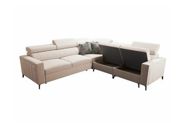 Galbally 4-seters Hjørnesovesofa - Lysegrå - Møbler - Sofaer - Sovesofaer