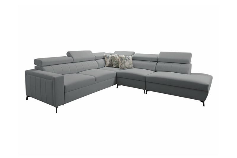 Galbally 4-seters Hjørnesovesofa - Lysegrå - Møbler - Sofaer - Sovesofaer