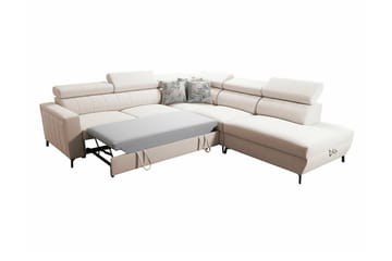 Galbally 4-seters Hjørnesovesofa - Lysegrå - Møbler - Sofaer - Sovesofaer