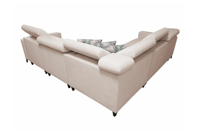 Galbally 4-sits Hörnbäddsoffa NO_BRAND beige - Møbler - Sofaer - Sovesofaer