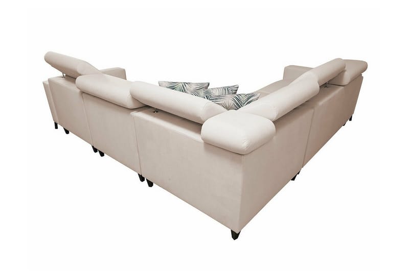 Galbally 4-sits Hörnbäddsoffa NO_BRAND beige - Møbler - Sofaer - Sovesofaer