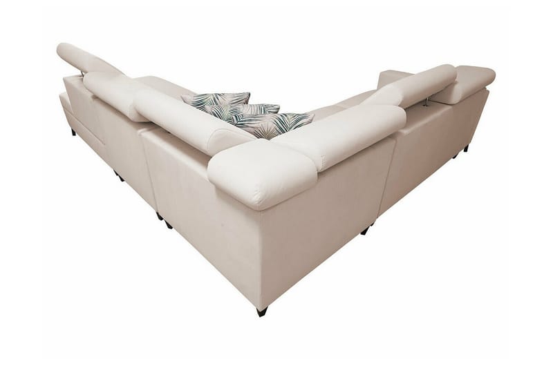 Galbally 4-sits Hörnbäddsoffa NO_BRAND beige - Møbler - Sofaer - Sovesofaer
