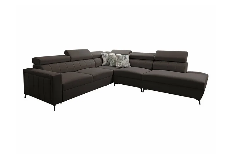 Galbally 4-sits Hörnbäddsoffa NO_BRAND Dark brown, undefined