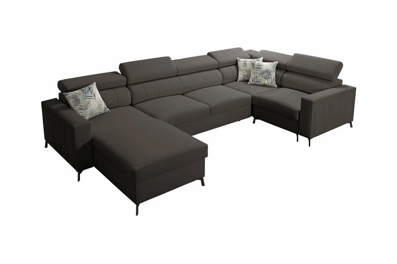 Galbally 4-sits Hörnbäddsoffa NO_BRAND Dark grey, undefined