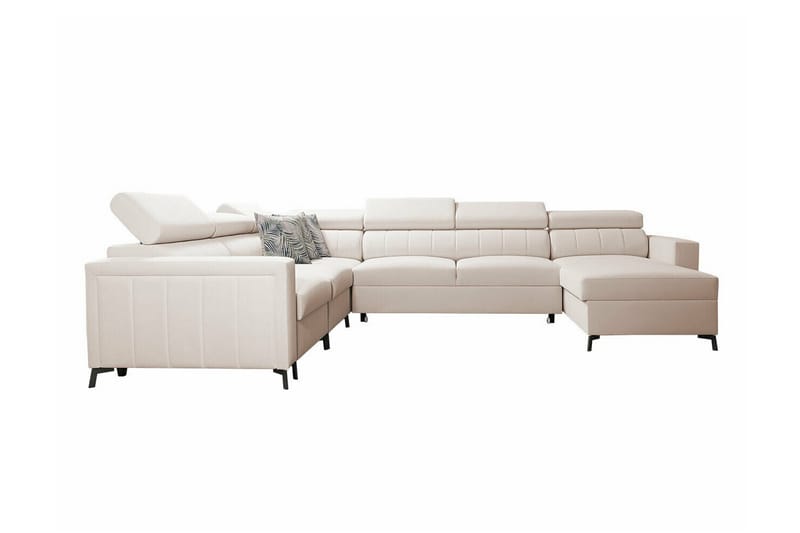 Galbally 5-seters Hjørnesovesofa - Beige - Møbler - Sofaer - Sovesofaer