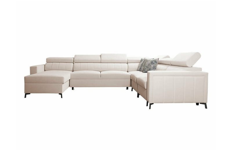 Galbally 5-seters Hjørnesovesofa - Beige - Sovesofaer - Hjørnesovesofa