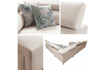 Galbally 5-seters Hjørnesovesofa - Lysegrå - Møbler - Sofaer - Sovesofaer