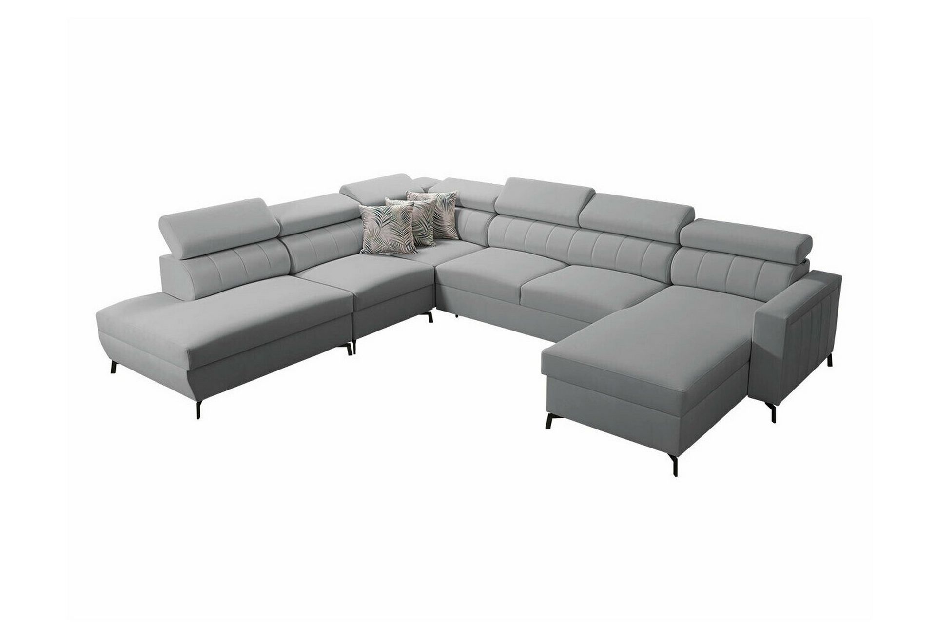 Galbally 5-seters Hjørnesovesofa - Lysegrå - Møbler - Sofaer - Sovesofaer