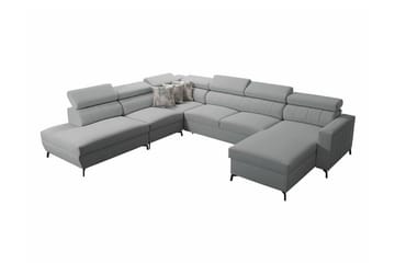 Galbally 5-seters Hjørnesovesofa - Lysegrå - Møbler - Sofaer - Sovesofaer