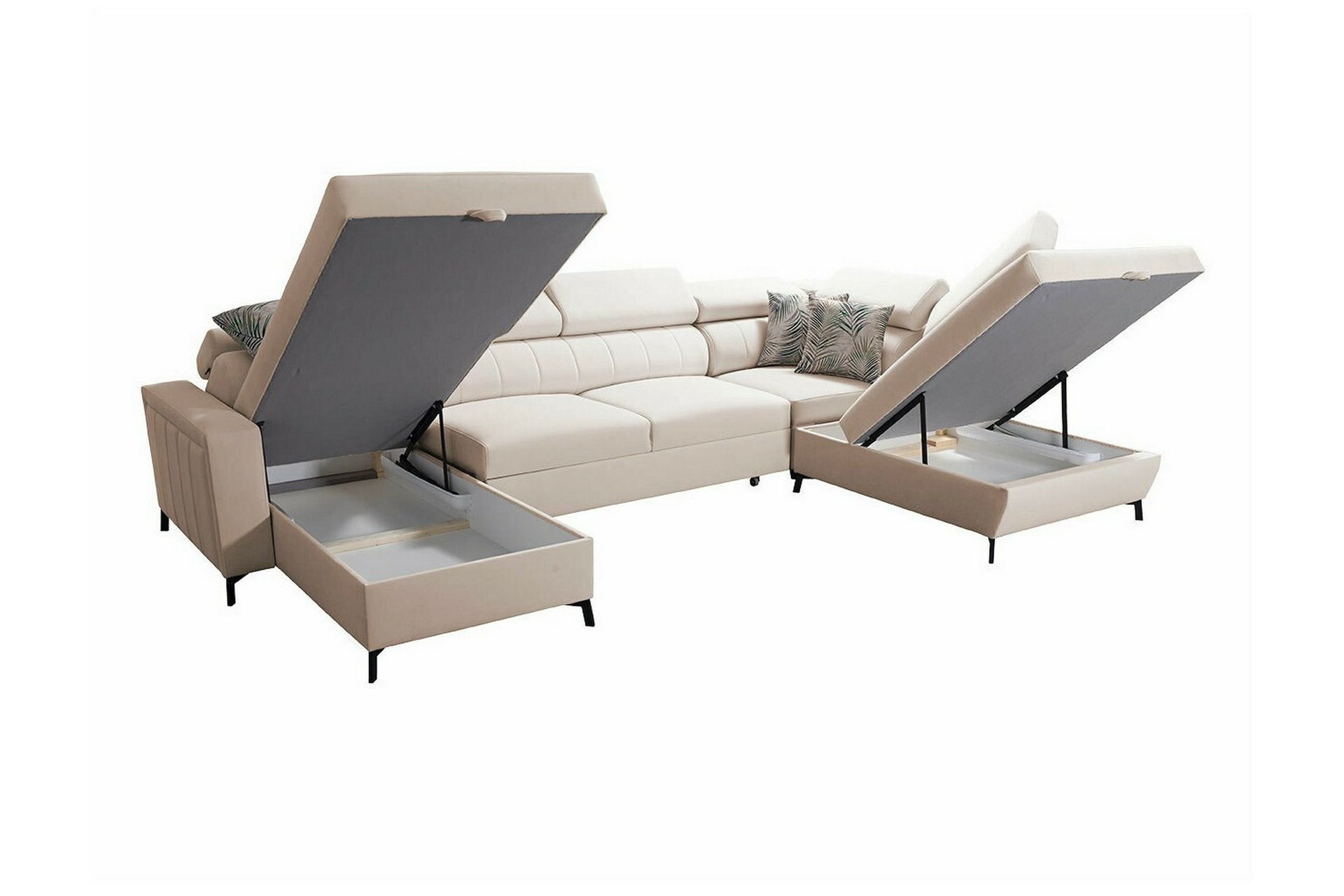 Galbally 5-seters Hjørnesovesofa - Mørkebrun - Møbler - Sofaer - Sovesofaer