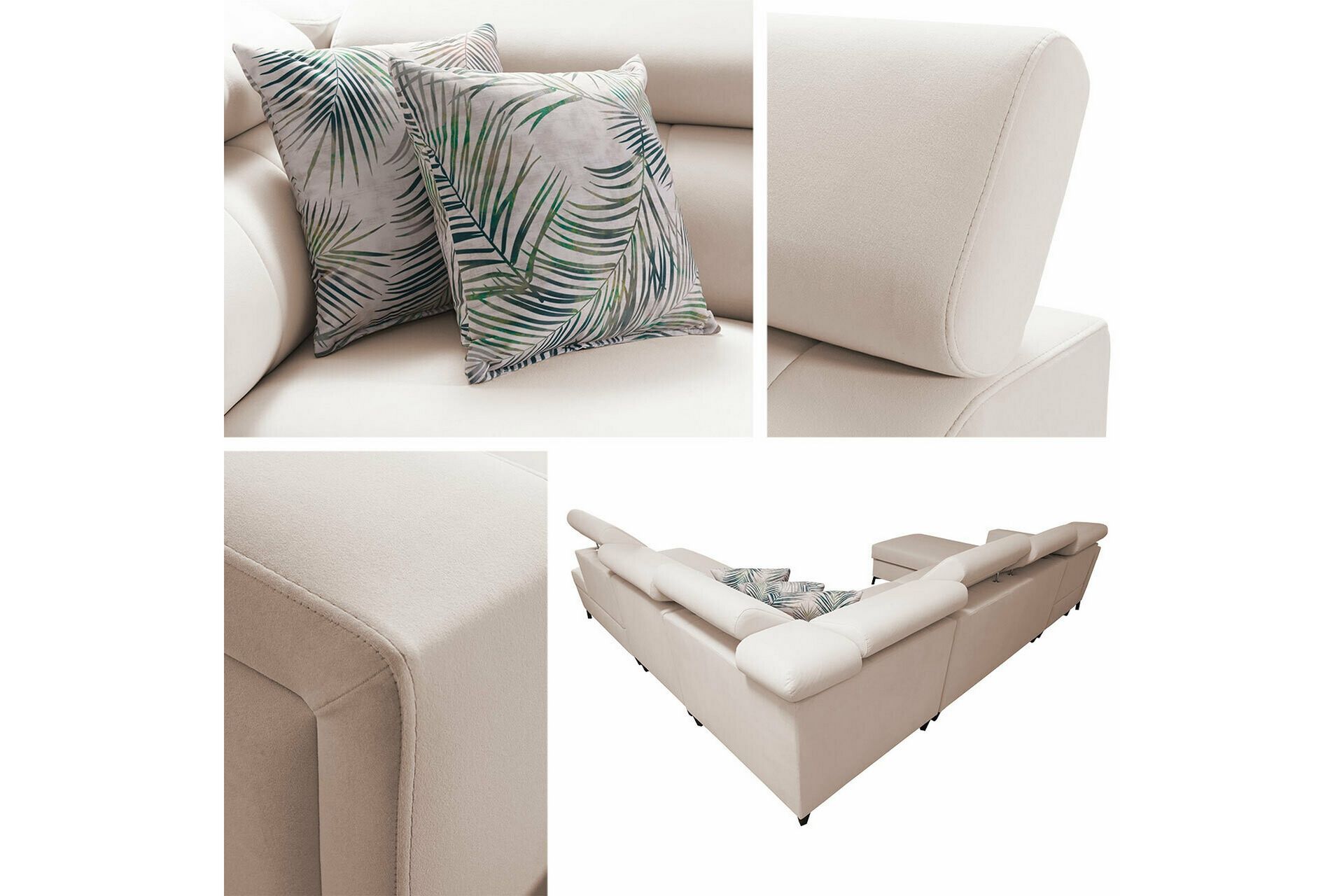 Galbally 5-seters Hjørnesovesofa - Rosa - Møbler - Sofaer - Sovesofaer