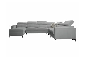 Galbally 5-sits Hörnbäddsoffa Light grey/Dark grey - Møbler - Sofaer - Sovesofaer