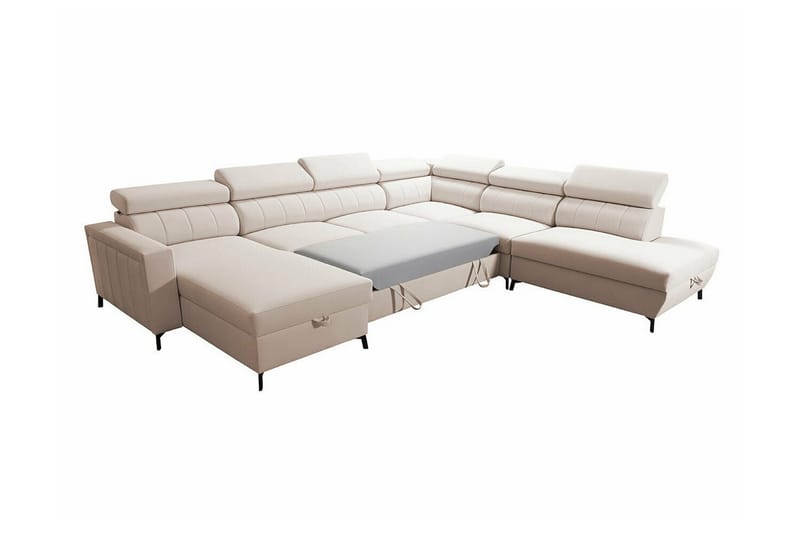 Galbally 5-sits Hörnbäddsoffa NO_BRAND Dark blue - Møbler - Sofaer - Sovesofaer