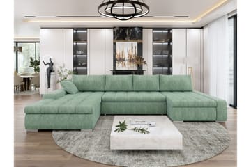 Gammel Sovesofa Dobbel Divan 4-Seter
