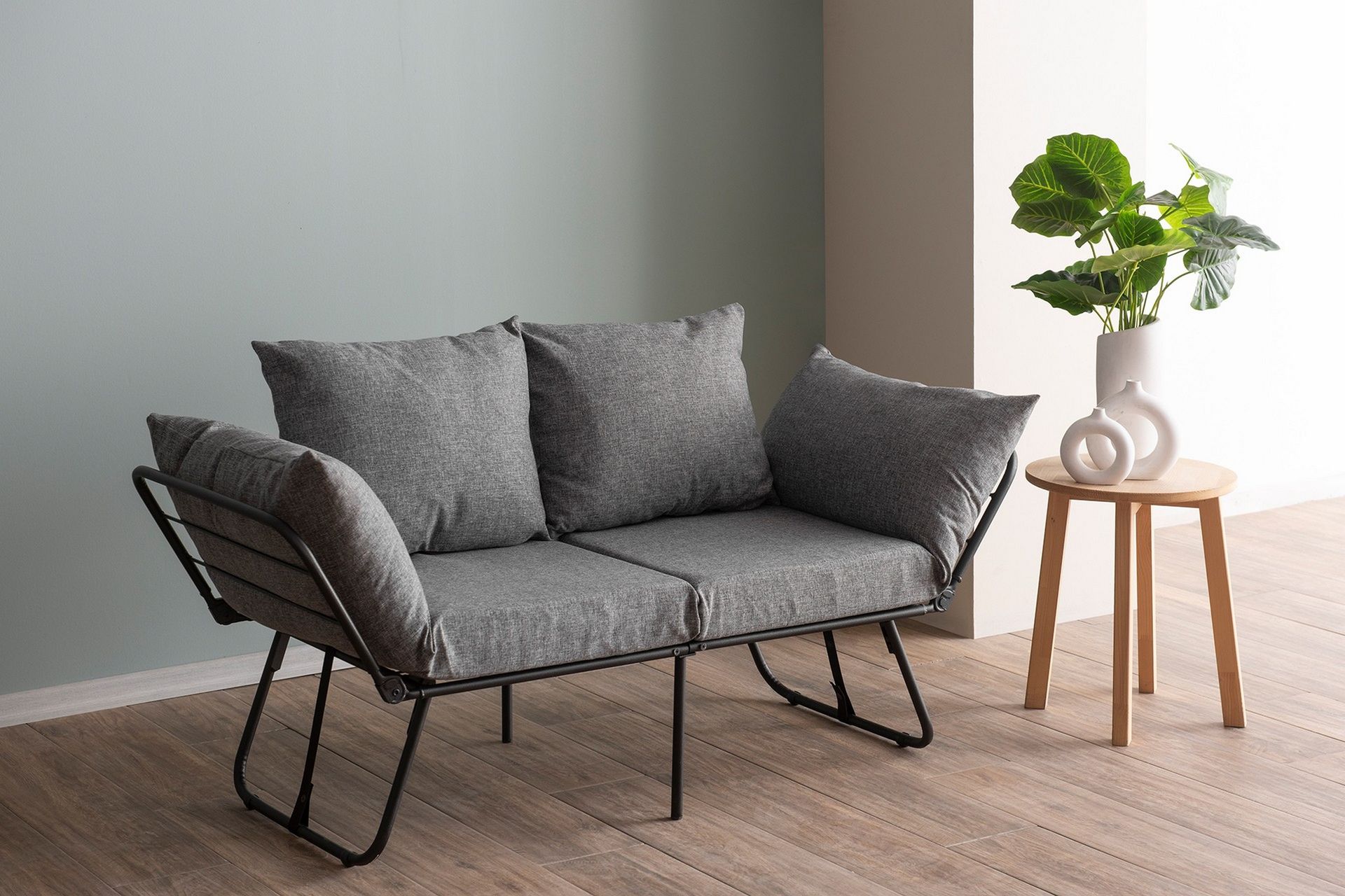 Giancarlo Sovesofa 2-seter - Lys grå - Møbler - Sofaer - Sovesofaer