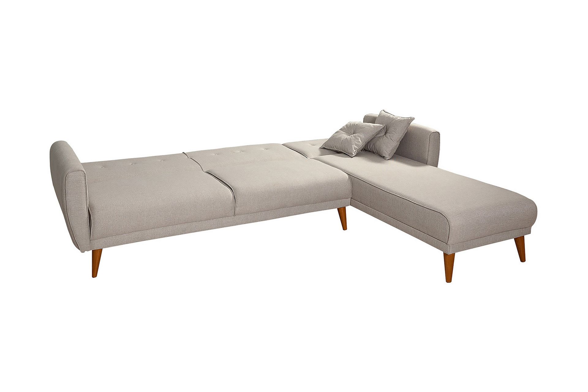 Gjoni Sovesofa med Divan Høyre - Hvit - Møbler - Sofaer - Sovesofaer