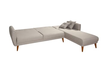 Gjoni Sovesofa med Divan Høyre - Hvit - Møbler - Sofaer - Sovesofaer