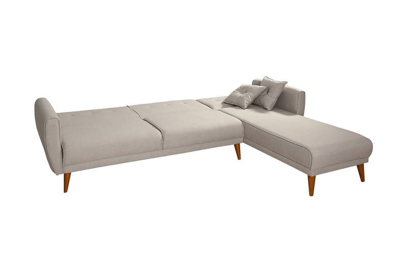 Gjoni Sovesofa med Divan Høyre - Hvit - Møbler - Sofaer - Sovesofaer