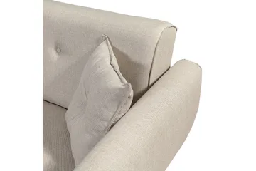 Gjoni Sovesofa med Divan Høyre - Hvit - Møbler - Sofaer - Sovesofaer