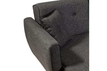 Gjoni Sovesofa med Divan Veggenhet - Grå - Møbler - Sofaer - Sovesofaer
