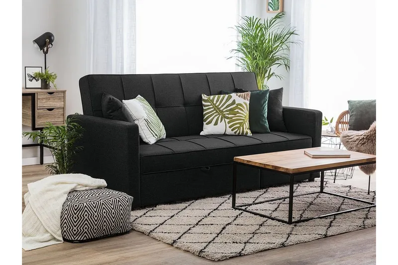 Glomma Sovesofa 207 cm - Svart - Møbler - Sofaer - Sovesofaer