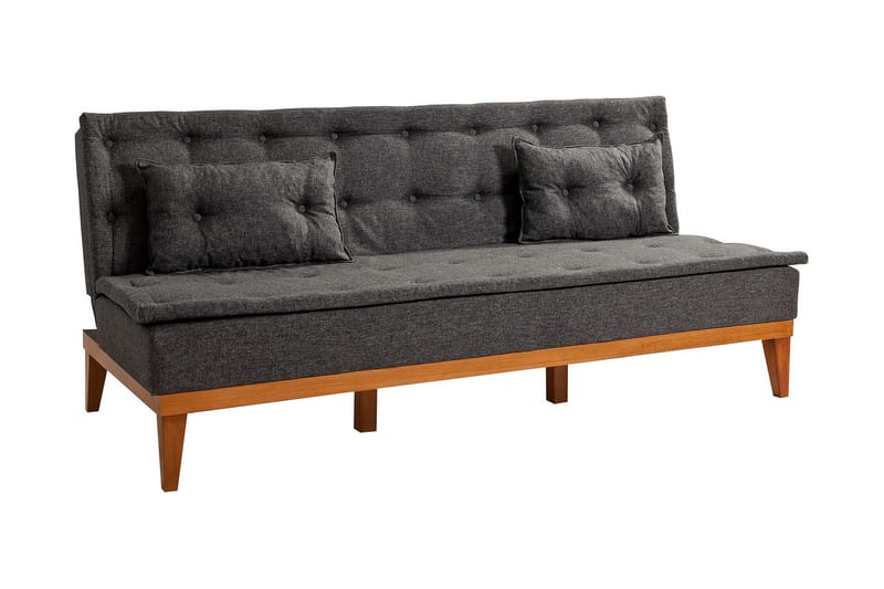 Glyddyn 3-seter Sovesofa - Grå - Møbler - Sofaer - Sovesofaer
