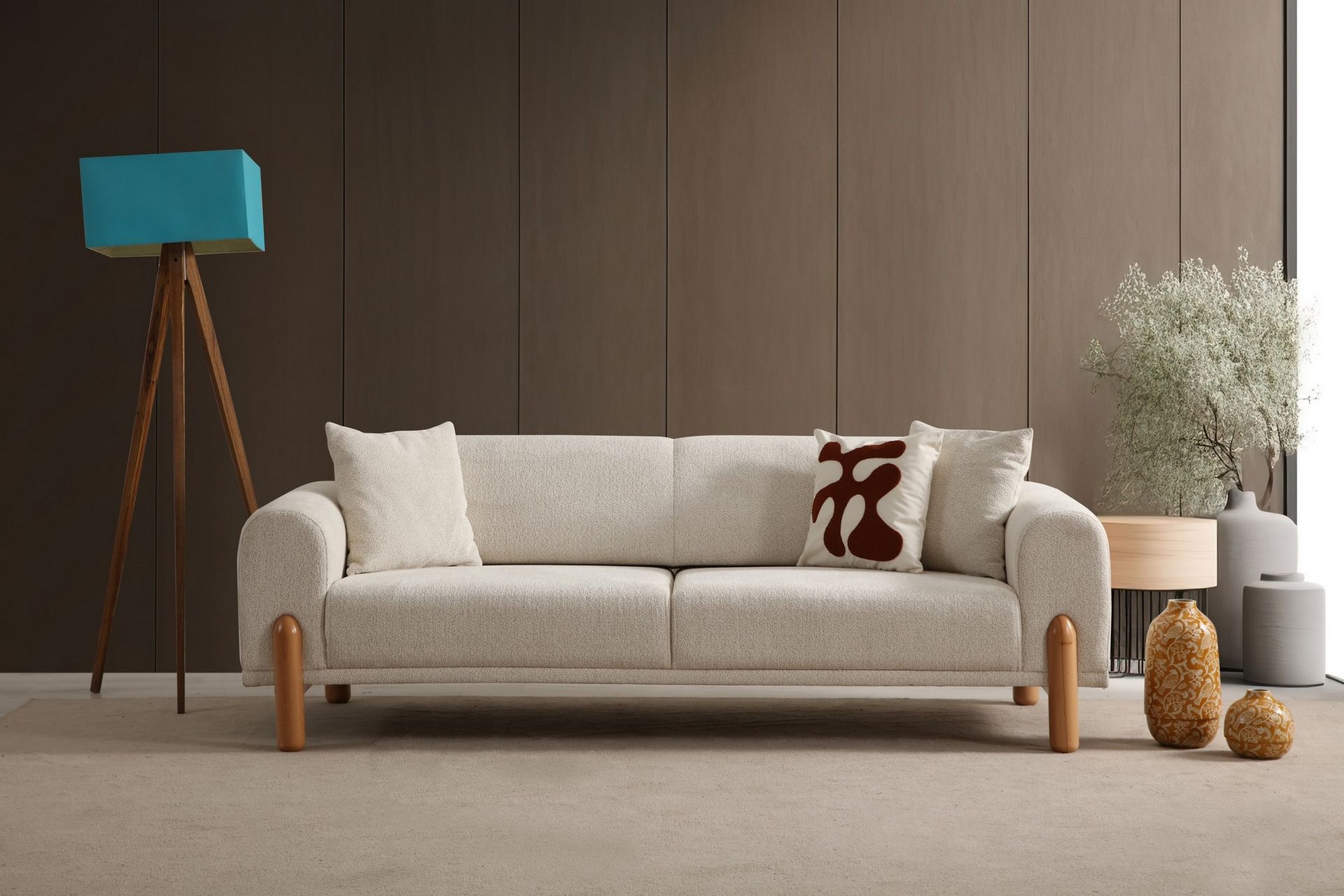 Godiva Sovesofa 3-seter - Krem - Møbler - Sofaer - Sovesofaer