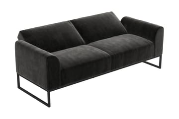 Gonxhe 2-seter Rektangulær Sovesofa 113x179 cm i Fløyel - Svart - Møbler - Sofaer - Sovesofaer