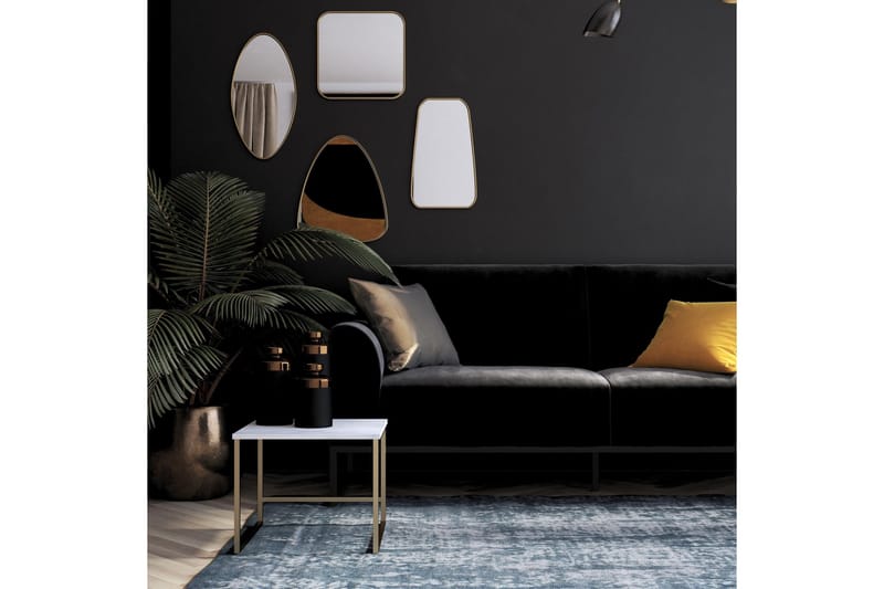 Gonxhe 2-seter Rektangulær Sovesofa 113x179 cm i Fløyel - Svart - Møbler - Sofaer - Sovesofaer